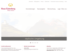 Tablet Screenshot of haus-gutenberg.li